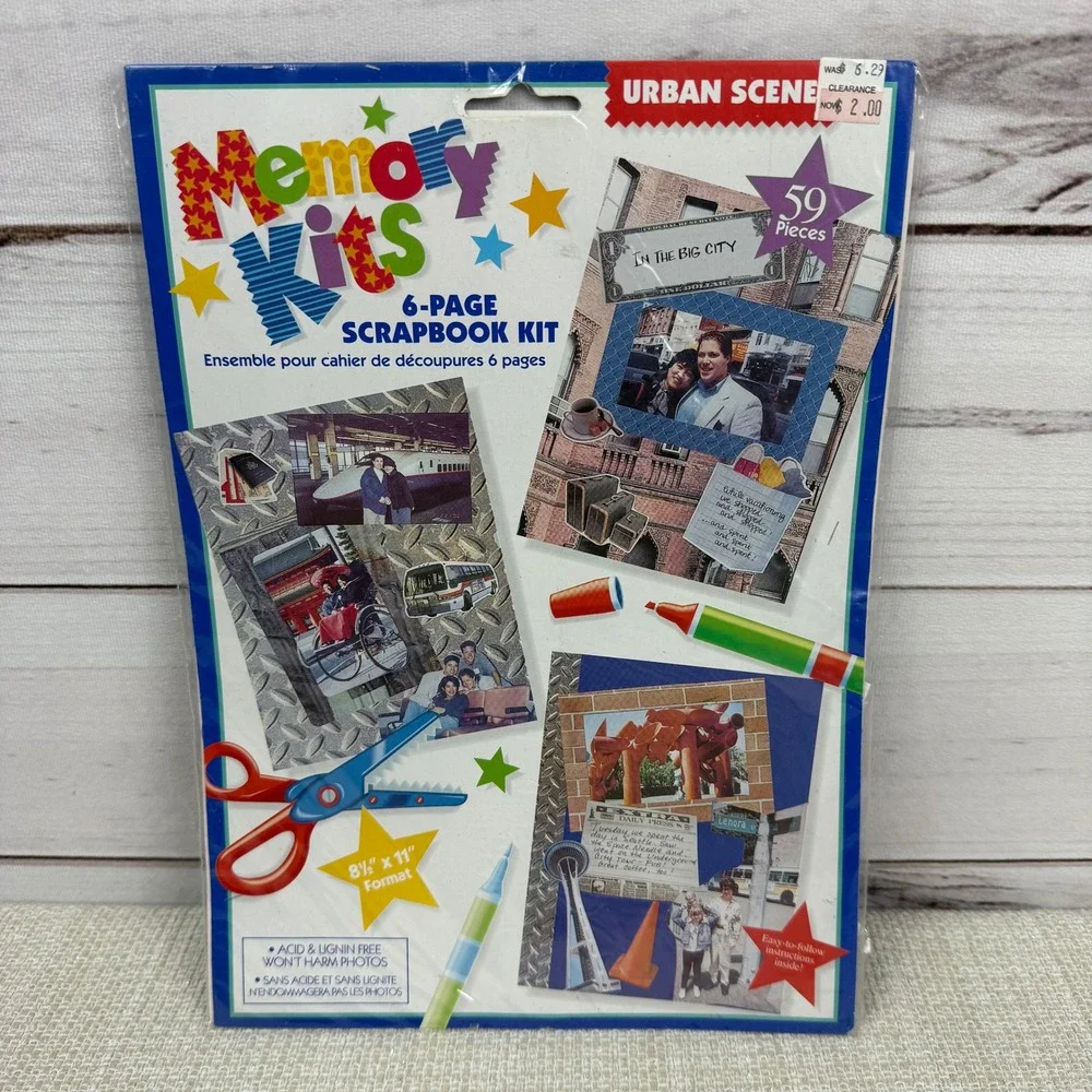 Memory Kits Urban‎ Scene 6-Page Scrapbook Kit 59 Pieces Scrapbooking